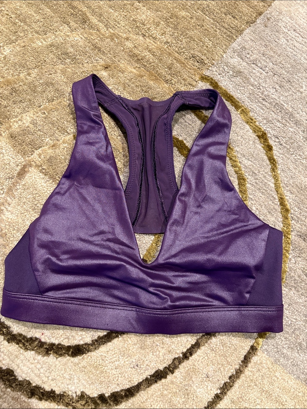 Plunge Racerback Bralette - Purple